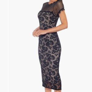 MARINA Illusion Lace Dress in XS Black New With Tags! Purchased from Nordstrom